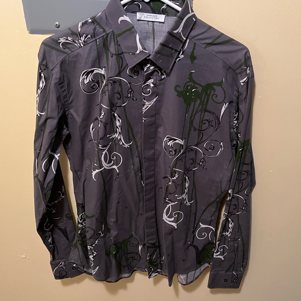 Rare Versace Abstract Shirt EUC